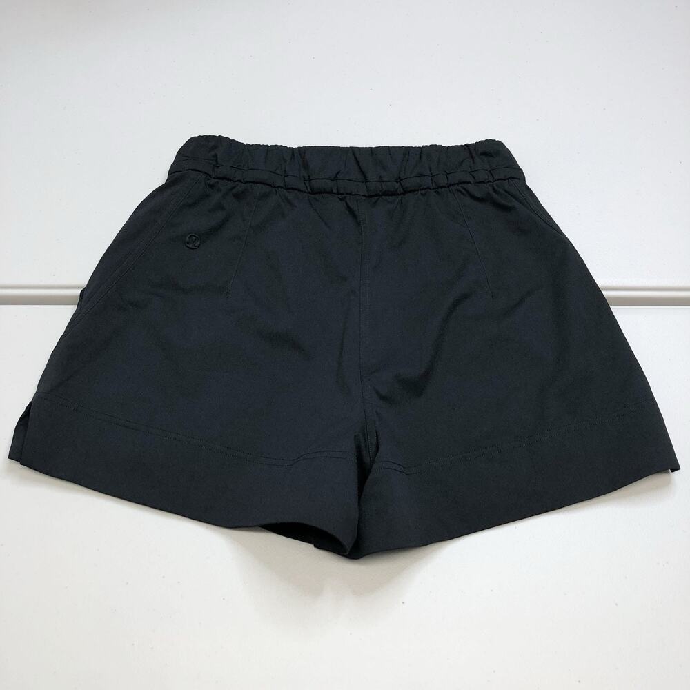 Lululemon Women’s Cinchable Shorts Small Waist High Rise Woven Black LW7CPGS - Picture 7 of 7